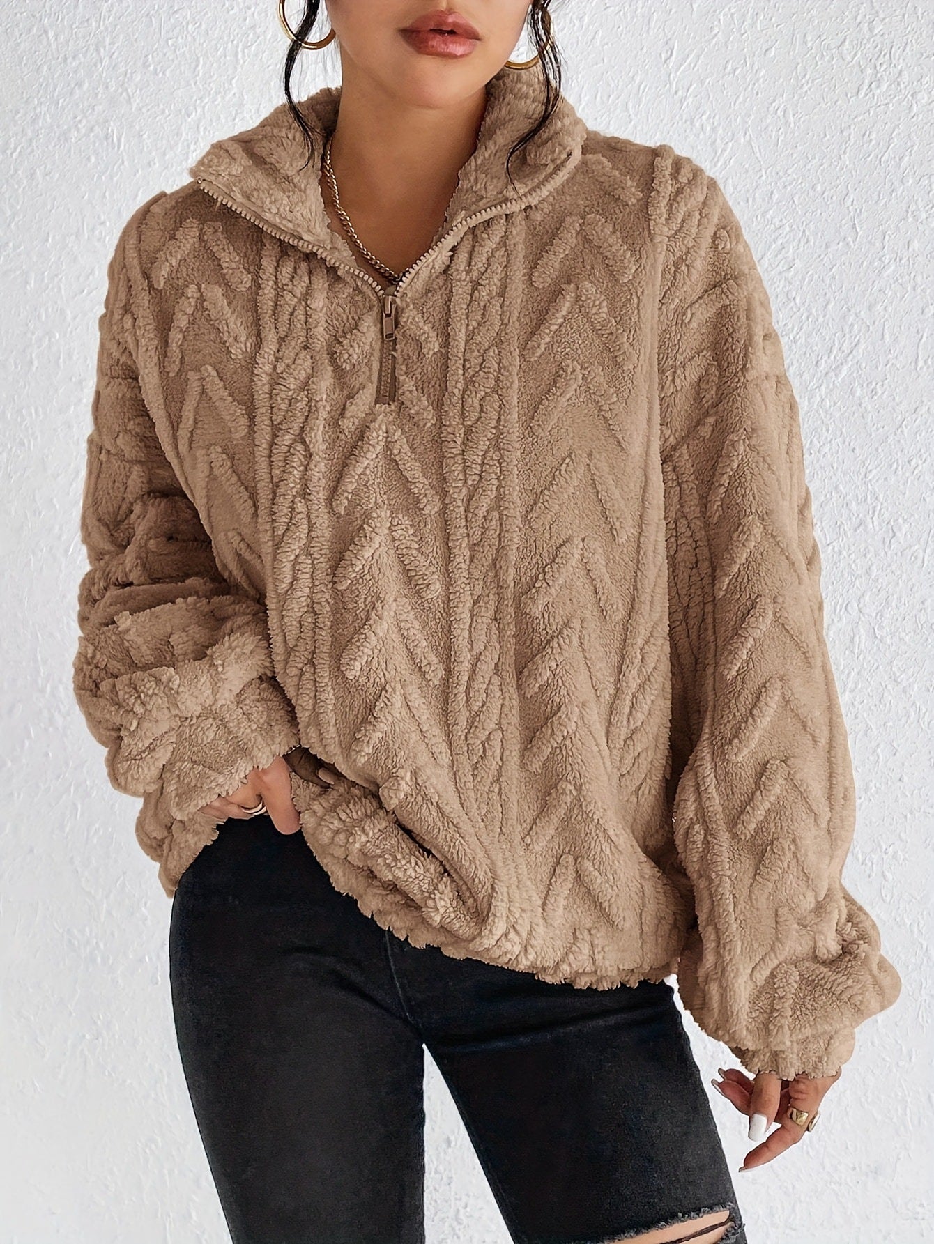 Aila - Blød Zip Sweater